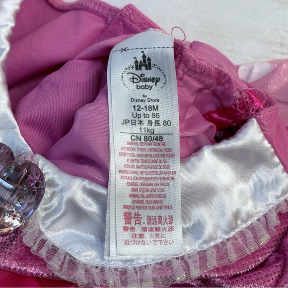 Disney Pink Polka Dot Infant Costume Dress Size 12-18 Months - Picture 7 of 9